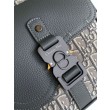Zaino Dior Saddle con Patta Jacquard Grigio Obliquo