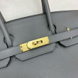Borsa a spalla Hermès Birkin Light 29 Etain in pelle di vitello Swift Borsa a spalla Hermès Birkin Light 29 Etain in pelle di vitello Swift