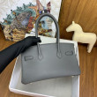 Borsa a spalla Hermès Birkin Light 29 Etain in pelle di vitello Swift Borsa a spalla Hermès Birkin Light 29 Etain in pelle di vitello Swift