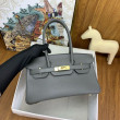 Borsa a spalla Hermès Birkin Light 29 Etain in pelle di vitello Swift Borsa a spalla Hermès Birkin Light 29 Etain in pelle di vitello Swift