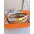 Pari all'originale replica Cintura Hermès Kelly 18 Biscuit Epsom