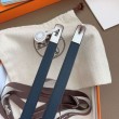 Cintura Hermès Kelly 18 Blu Notte Epsom