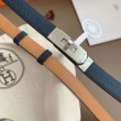 Cintura Hermès Kelly 18 Blu Notte Epsom