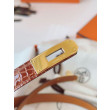 Qualità superiore replica Cintura Hermès Kelly 18 Caramello Alligatore Lucido Qualità superiore replica Cintura Hermès Kelly 18 Caramello Alligatore Lucido