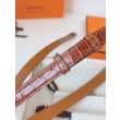 Qualità superiore replica Cintura Hermès Kelly 18 Caramello Alligatore Lucido Qualità superiore replica Cintura Hermès Kelly 18 Caramello Alligatore Lucido