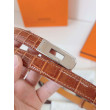 Qualità superiore replica Cintura Hermès Kelly 18 Caramello Alligatore Lucido Qualità superiore replica Cintura Hermès Kelly 18 Caramello Alligatore Lucido