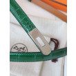Alta gamma replica Cintura Hermès Kelly 18 in alligatore lucido color malachite Alta gamma replica Cintura Hermès Kelly 18 in alligatore lucido color malachite