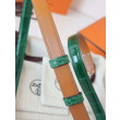 Alta gamma replica Cintura Hermès Kelly 18 in alligatore lucido color malachite Alta gamma replica Cintura Hermès Kelly 18 in alligatore lucido color malachite