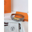 Cintura Hermès Kelly 18 in alligatore lucido color tourterelle