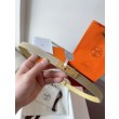 Cintura Hermès Kelly 18 in tela Officier ed Epsom