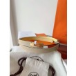 Cintura Hermès Kelly 18 in tela Officier ed Epsom