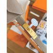 Qualità superiore replica Cintura Hermès Kelly Pocket 18 in vitello Epsom color etoupe Qualità superiore replica Cintura Hermès Kelly Pocket 18 in vitello Epsom color etoupe