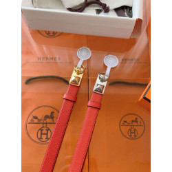 Qualità superiore replica Cintura Hermès Rivale 18 con fibbia Rivale in Epsom rosso Pelle di vitello