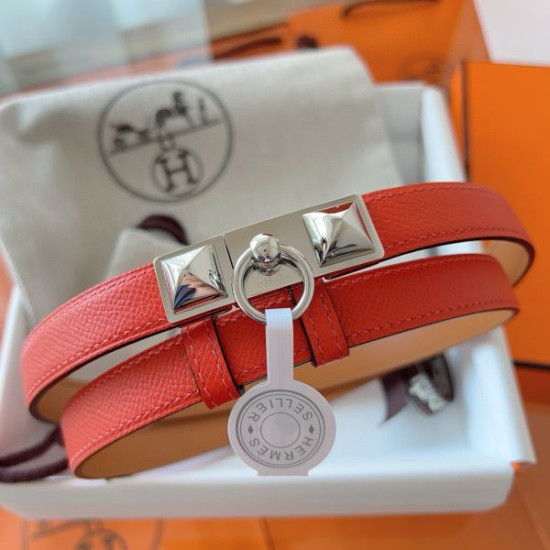 Qualità superiore replica Cintura Hermès Rivale 18 con fibbia Rivale in Epsom rosso Pelle di vitello Qualità superiore replica Cintura Hermès Rivale 18 con fibbia Rivale in Epsom rosso Pelle di vitello