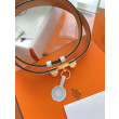 Pari all'originale replica Cintura Hermès Rivale 18 con fibbia Rivale in vitello Epsom bianco