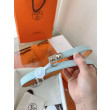 Pari all'originale replica Cintura Hermès Rivale 18 in pelle di vitello Epsom Blu Brume Pari all'originale replica Cintura Hermès Rivale 18 in pelle di vitello Epsom Blu Brume