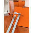 Pari all'originale replica Cintura Hermès Rivale 18 in pelle di vitello Epsom Blu Brume Pari all'originale replica Cintura Hermès Rivale 18 in pelle di vitello Epsom Blu Brume