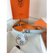 Pari all'originale replica Cintura Hermès Rivale 18 in pelle di vitello Epsom Blu Brume Pari all'originale replica Cintura Hermès Rivale 18 in pelle di vitello Epsom Blu Brume