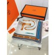 Qualità superiore replica Dettagli perfetti Scialle Hermès Grigio Cina Equestrian Letters 140