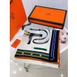 Alta gamma replica falso Replica Scialle Hermès Bianco Equestrian Letters 140 imitazione Outlet