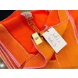 falso Replica Scialle Hermes Orange Projets Carres 140 imitazione Outlet