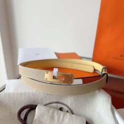 Replica qualità specchio Cintura Hermès Kelly 18 in tela Officier ed Epsom