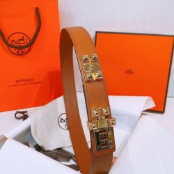 Replica Qualità superiore Cintura Hermès Collier de Chien 32 Oro Epsom Vitello