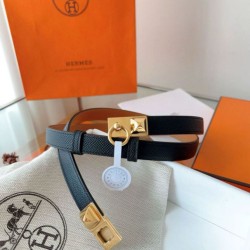 Replica Cintura Hermès Rivale 18 in pelle di vitello Epsom Nero Replica qualità specchio Cintura Hermès Rivale 18 in pelle di vitello Epsom Nero