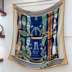 Replica qualità specchio Qualità superiore replica Scialle Hermès Etriers Fantaisie Multicolore 140