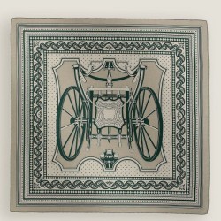 Replica qualità specchio Qualità superiore replica Scialle Hermès Tourterelle Phaeton's Wheels Bandana 140