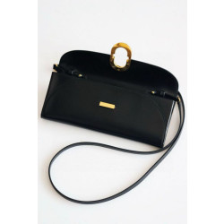 Portafoglio Hermès Maillon To Go in pelle di vitello nera