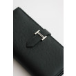 Alta gamma replica Portafoglio lungo Hermès Bearn fatto a mano in pelle di vitello Epsom nera Alta gamma replica Portafoglio lungo Hermès Bearn fatto a mano in pelle di vitello Epsom nera