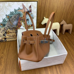 Replica Borsa a spalla Hermès Birkin Light 29 oro in pelle di vitello Swift imitazione Outlet