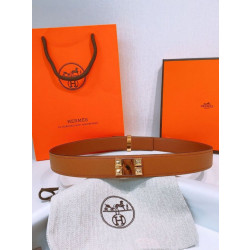 Qualità superiore replica Replica Cintura Hermès Collier de Chien 32 Oro Epsom Vitello imitazione Outlet