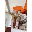 Qualità superiore replica Replica Cintura Hermès Kelly 18 Malva Chiaro Epsom imitazione Outlet