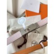 Qualità superiore replica Replica Cintura Hermès Kelly 18 Malva Chiaro Epsom imitazione Outlet