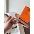 Qualità superiore replica Replica Cintura Hermès Kelly 18 Malva Chiaro Epsom imitazione Outlet