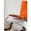 Qualità superiore replica Replica Cintura Hermès Kelly 18 Malva Chiaro Epsom imitazione Outlet