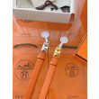 Qualità superiore replica Replica Cintura Hermès Rivale 18 con fibbia Rivale, pelle di vitello Epsom Arancione imitazione Outlet