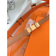 Qualità superiore replica Replica Cintura Hermès Rivale 18 con fibbia Rivale, pelle di vitello Epsom Arancione imitazione Outlet
