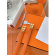 Qualità superiore replica Replica Cintura Hermès Rivale 18 con fibbia Rivale, pelle di vitello Epsom Arancione imitazione Outlet