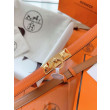 Qualità superiore replica Replica Cintura Hermès Rivale 18 con fibbia Rivale, pelle di vitello Epsom Arancione imitazione Outlet