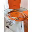 Qualità superiore replica Replica Cintura Hermès Rivale 18 con fibbia Rivale, pelle di vitello Epsom Arancione imitazione Outlet