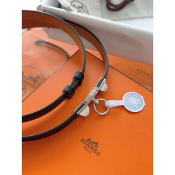 Replica Cintura Hermès Rivale 18 in pelle di vitello Epsom Nero imitazione Outlet