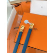 Pari all'originale replica Replica Hermès Rivale 18 Belt in Vitello Epsom Blu imitazione Outlet