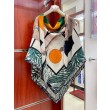 Replica Scialle Hermès Verde Cavalier en Formes 140 imitazione Outlet