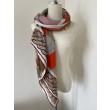 Pari all'originale replica Replica Scialle Tressage da dressage Hermes Rose/Naturale 140 imitazione Outlet