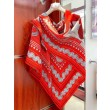Pari all'originale replica Scialle Bandana Hermes Zuavi e Draghi Rossi 140