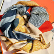 Scialle Hermès Blu My First Galop 140 Scialle Hermès Blu My First Galop 140
