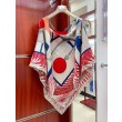 Pari all'originale replica Scialle Hermès Cavalier en Formes Grenadine 140